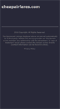 Mobile Screenshot of cheapairfares.com