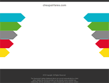 Tablet Screenshot of cheapairfares.com